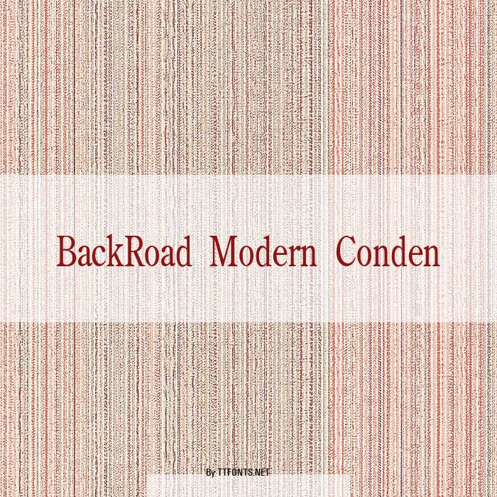 BackRoad Modern Conden example